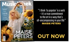 Maisie Peters poses among sunflowers on the May 2026 cover of Music Week