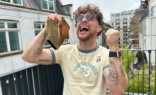 Insanity CEO Andy Varley salutes 'incredible' Tom Grennan as week one album sales surge 56%