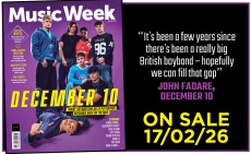 Members of boyband December 10 pose for the March 2026 cover of Music Week