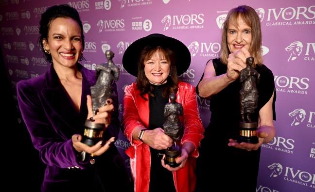 Ivors Classical Awards honours Anne Dudley, Anoushka Shankar and Debbie Wiseman