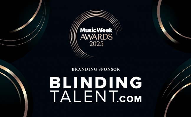 Blinding Talent to sponsor Music Week Awards 2025